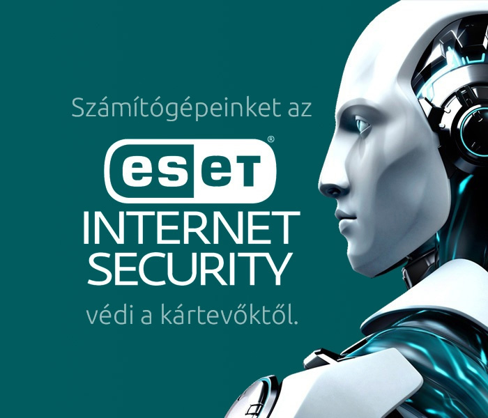 Számítógépeinket az ESET Internet Security védi a kártevőktől